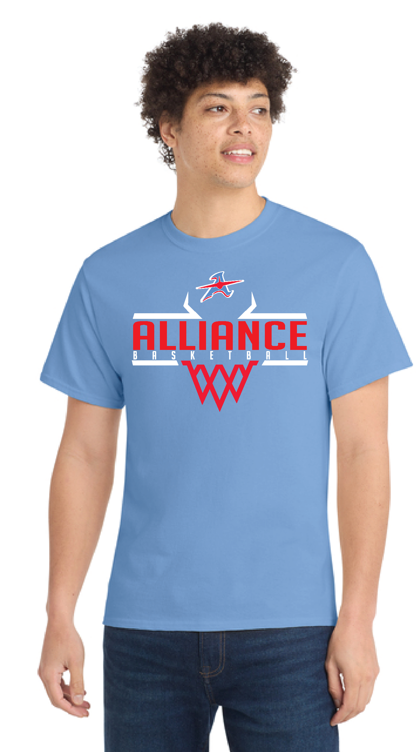 ALLIANCE AVIATORS Basketball PC55 Port & Company® Core Blend Tee 11