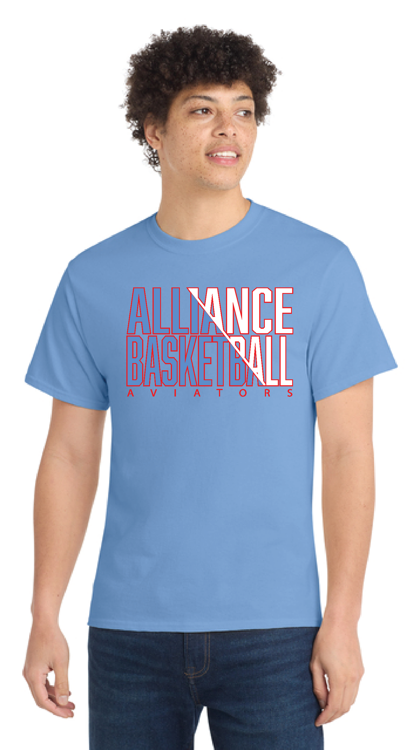 ALLIANCE AVIATORS Basketball PC55 Port & Company® Core Blend Tee 13