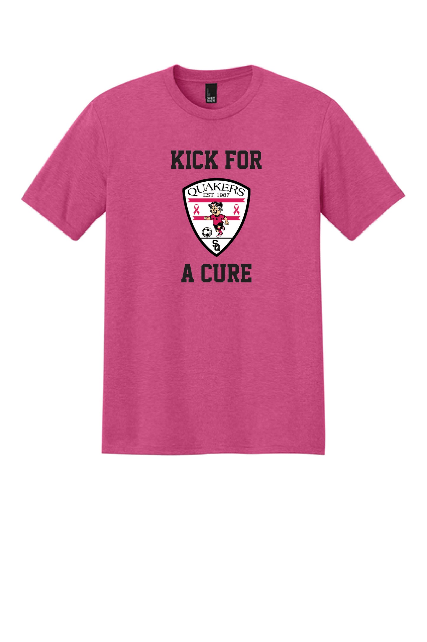 BOYS QUAKERS KICK FOR THE CURE Tee 22