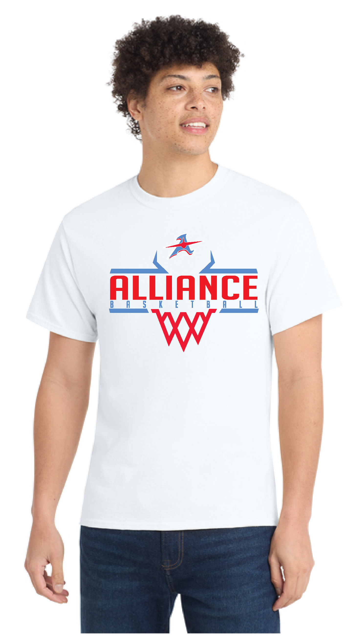 ALLIANCE AVIATORS Basketball PC55 Port & Company® Core Blend Tee 11