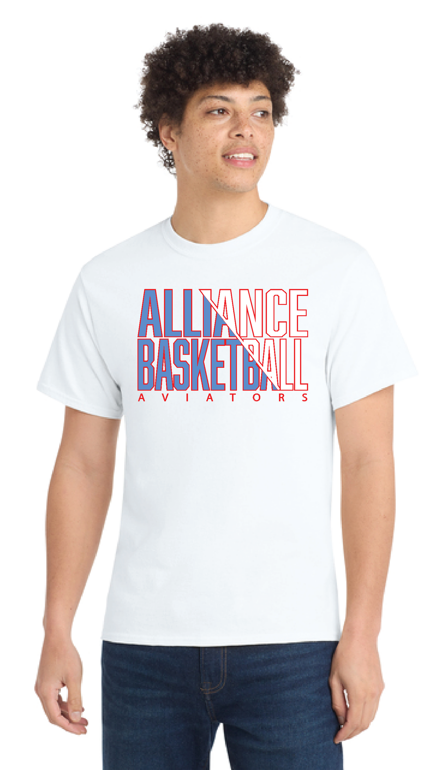 ALLIANCE AVIATORS Basketball PC55 Port & Company® Core Blend Tee 13