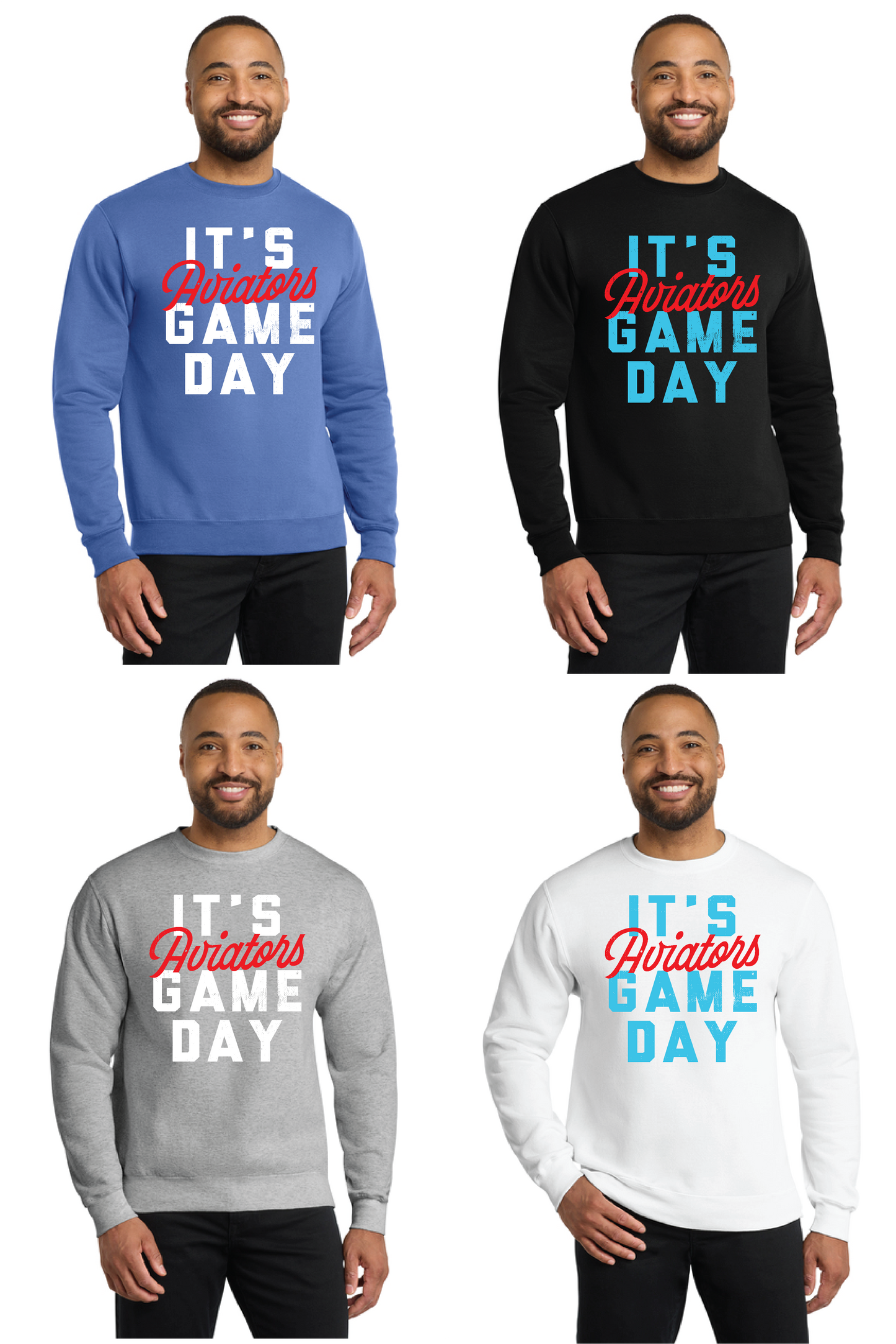 ALLIANCE AVIATORS Basketball PC78 Port & Company® Core Fleece Crewneck Sweatshirt 10