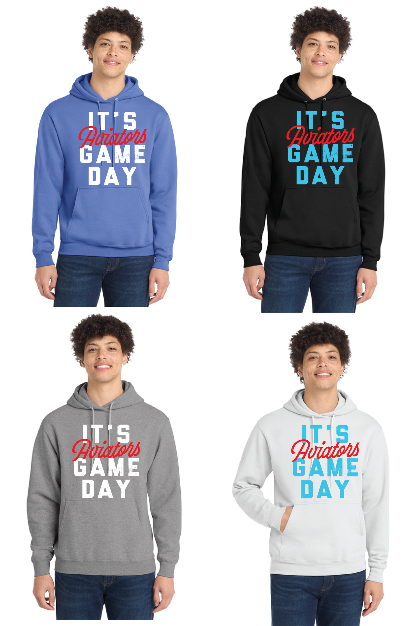 ALLIANCE AVIATORS Basketball PC78H Port & Company® Core Fleece Pullover Hooded Sweatshirt 10