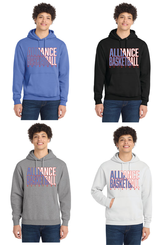 ALLIANCE AVIATORS Basketball PC78H Port & Company® Core Fleece Pullover Hooded Sweatshirt 13