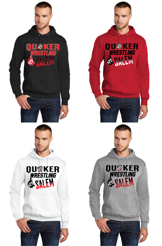 SALEM QUAKERS WRESTLING Port & Company® PC78H Core Fleece Pullover Hooded Sweatshirt 17