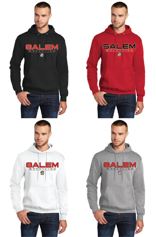 SALEM QUAKERS WRESTLING Port & Company® PC78H Core Fleece Pullover Hooded Sweatshirt 14