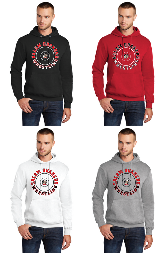 SALEM QUAKERS WRESTLING Port & Company® PC78H Core Fleece Pullover Hooded Sweatshirt 13