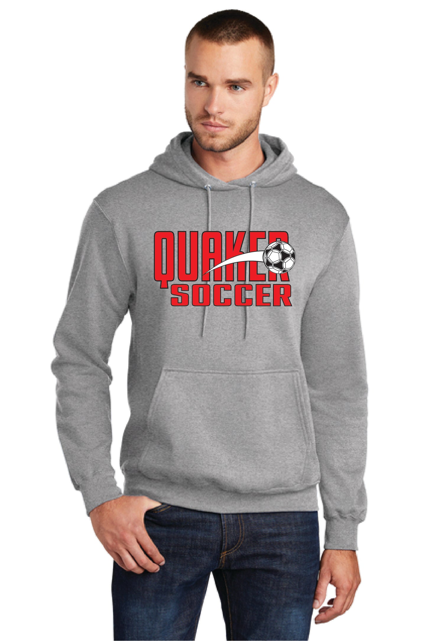 SALEM QUAKERS SOCCER PC78H Port & Company® Core Fleece Pullover Hooded Sweatshirt 4