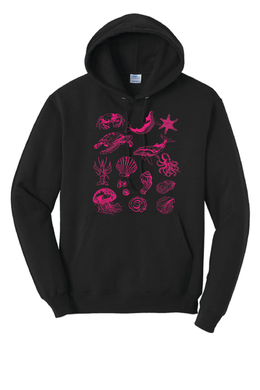 THE SEA PC78H Port & Company® Core Fleece Pullover Hooded Sweatshirt KK-17