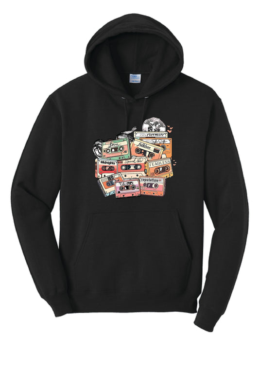 SWIFTY CASSETTE PC78H Port & Company® Core Fleece Pullover Hooded Sweatshirt KK-11