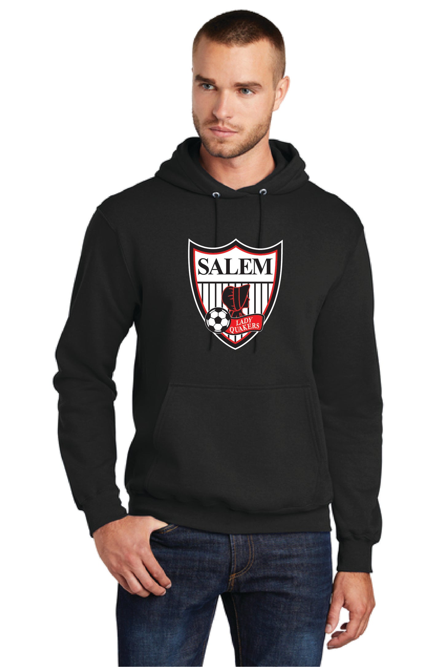 SALEM QUAKERS SOCCER PC78H Port & Company® Core Fleece Pullover Hooded Sweatshirt 5