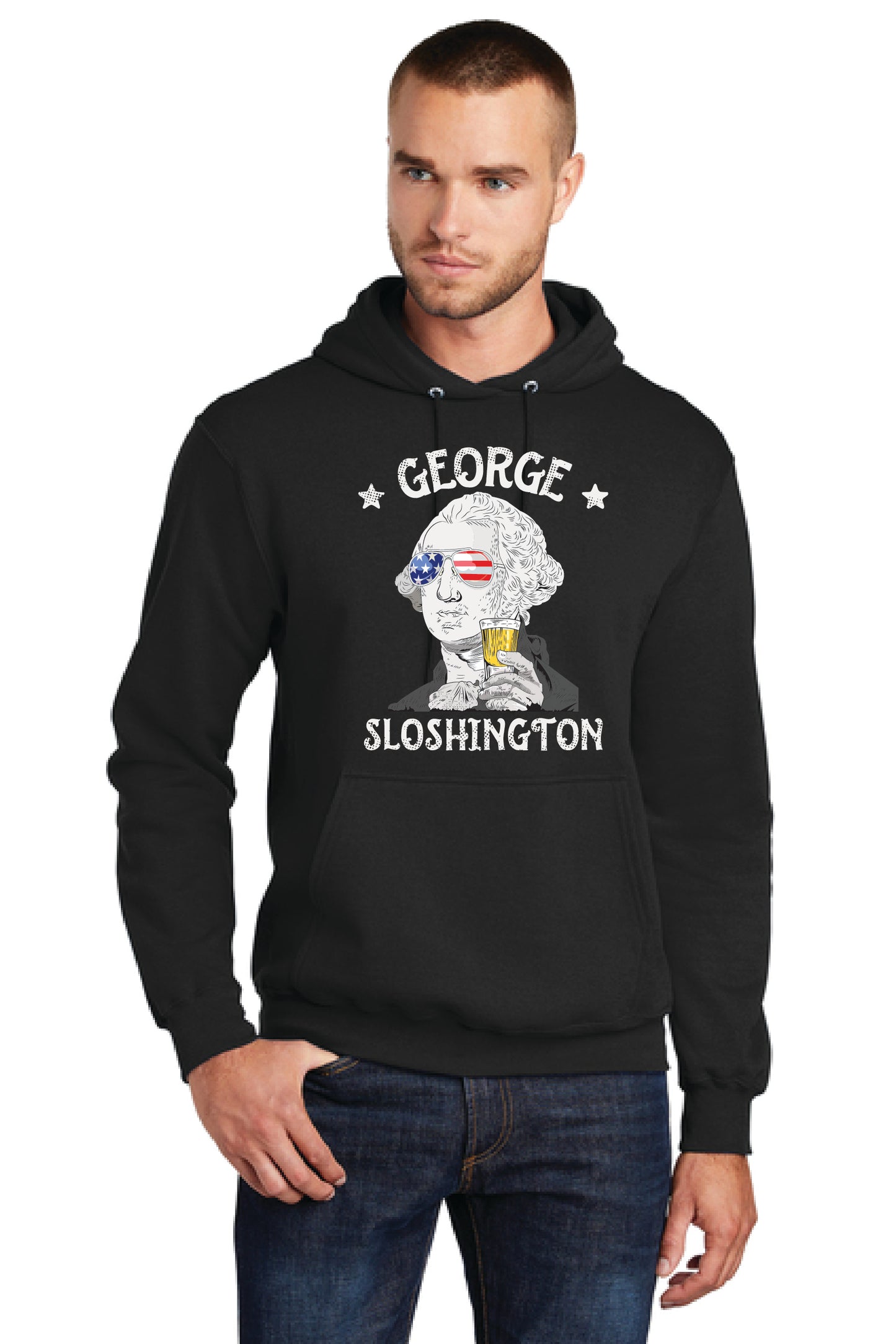 GEORGE SLOSHINGTON PC78H Port & Company® Core Fleece Pullover Hooded Sweatshirt 15