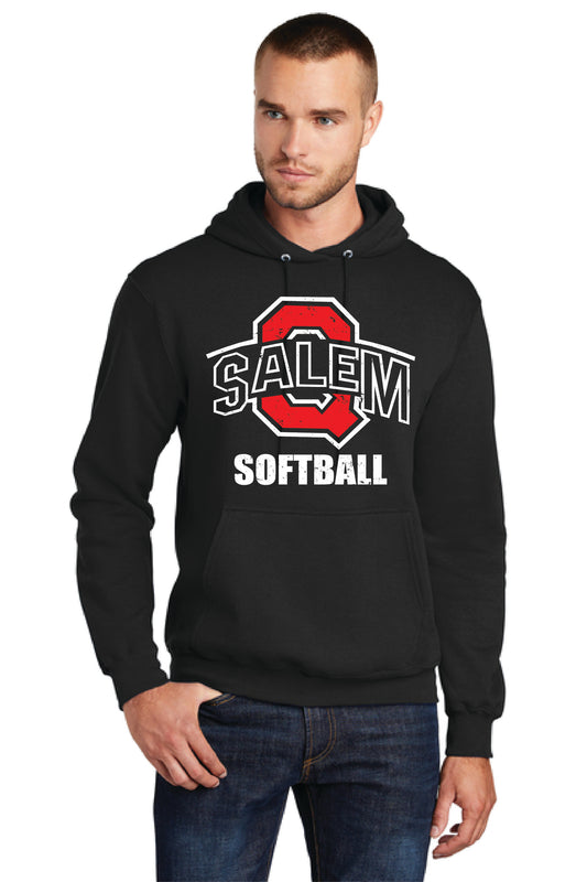 SALEM QUAKERS SOFTBALL PC78H Port & Company® Core Fleece Pullover Hooded Sweatshirt 7