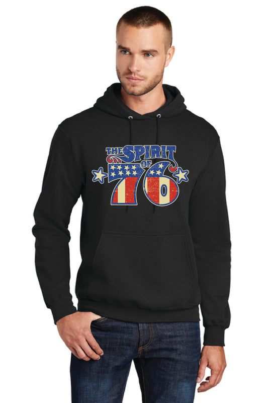 THE SPIRIT OF 76 PC78H Port & Company® Core Fleece Pullover Hooded Sweatshirt KK-22
