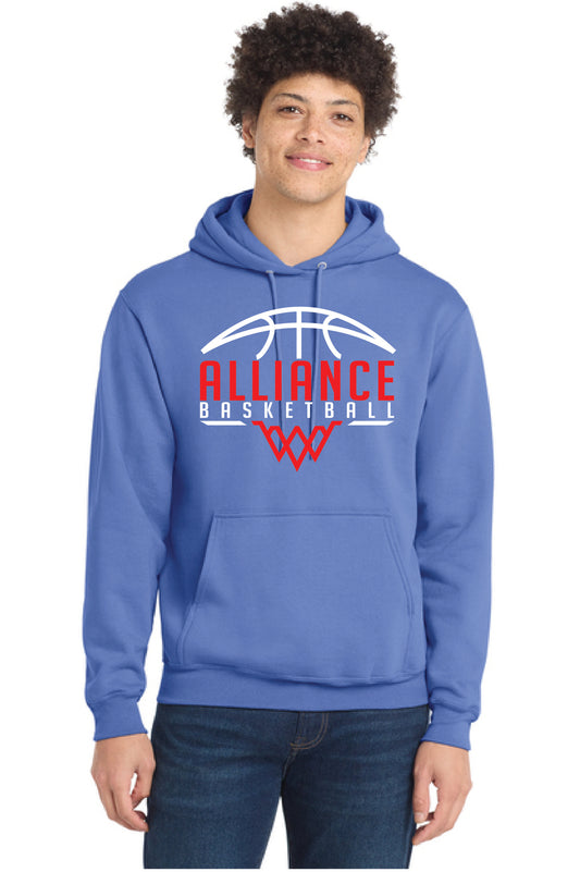 ALLIANCE AVIATORS Basketball PC78H Port & Company® Core Fleece Pullover Hooded Sweatshirt 7