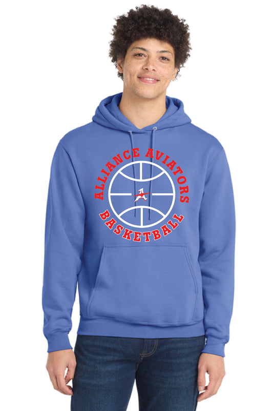 ALLIANCE AVIATORS Basketball PC78H Port & Company® Core Fleece Pullover Hooded Sweatshirt 9
