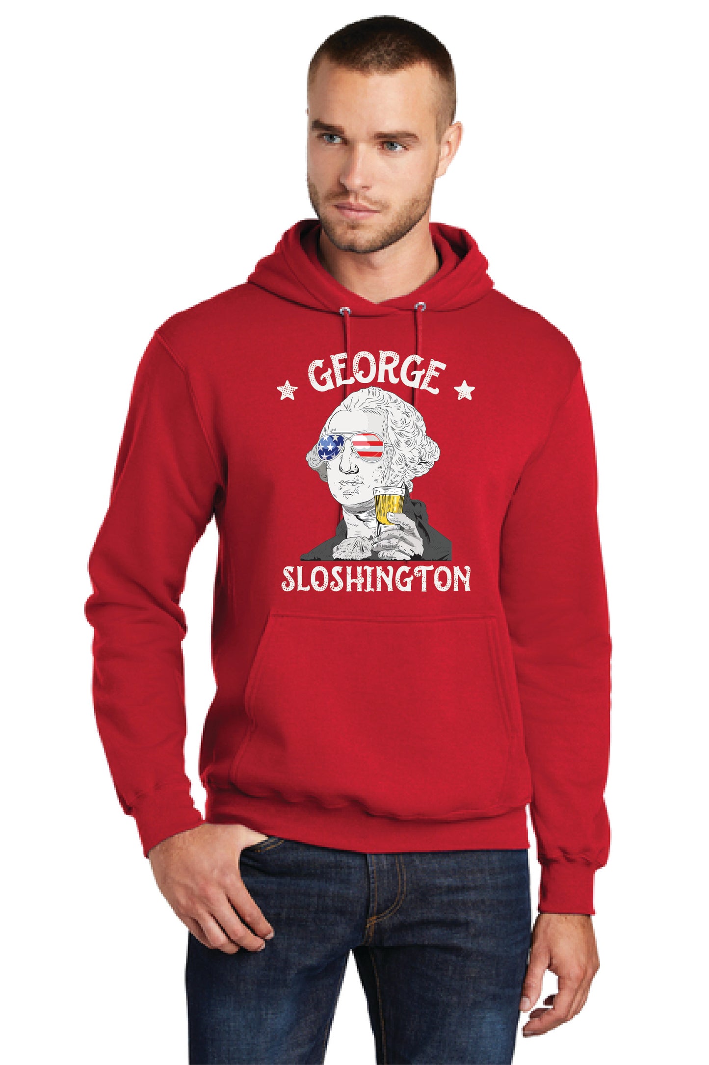 GEORGE SLOSHINGTON PC78H Port & Company® Core Fleece Pullover Hooded Sweatshirt 15