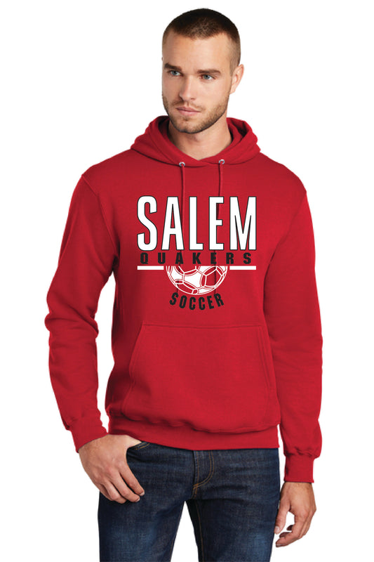 SALEM QUAKERS SOCCER PC78H Port & Company® Core Fleece Pullover Hooded Sweatshirt 3