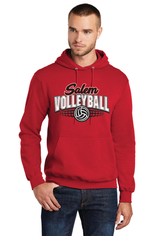 SALEM QUAKERS VOLLEYBALL PC78H Port & Company® Core Fleece Pullover Hooded Sweatshirt 5