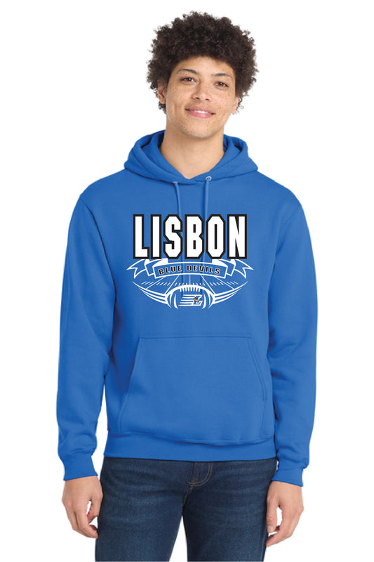 LISBON FOOTBALL PC78H Port & Company® Core Fleece Pullover Hooded Sweatshirt 3