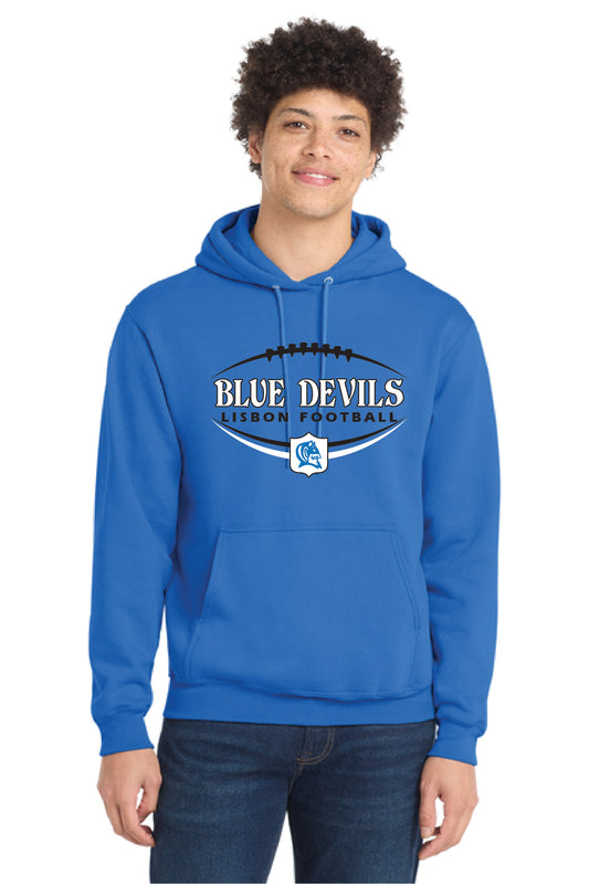 LISBON FOOTBALL PC78H Port & Company® Core Fleece Pullover Hooded Sweatshirt 12