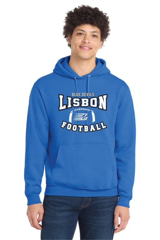 LISBON FOOTBALL PC78H Port & Company® Core Fleece Pullover Hooded Sweatshirt 1