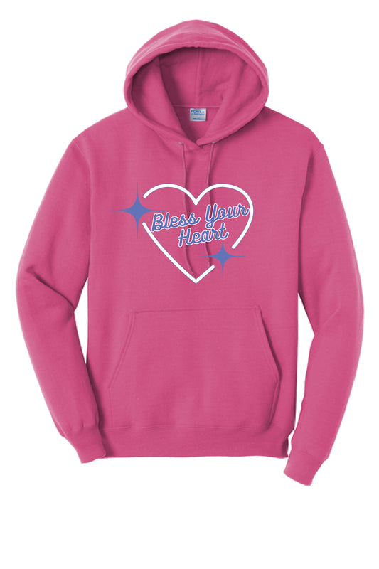 BLESS YOUR HEART PC78H Port & Company® Core Fleece Pullover Hooded Sweatshirt KK-3