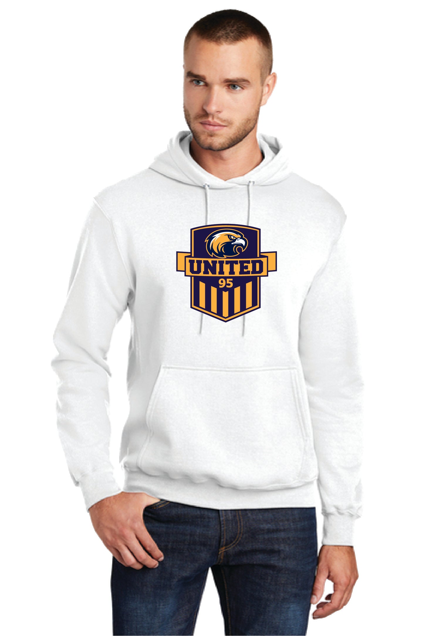 UNITED EAGELS PC78H Port & Company® Core Fleece Pullover Hooded Sweatshirt 8