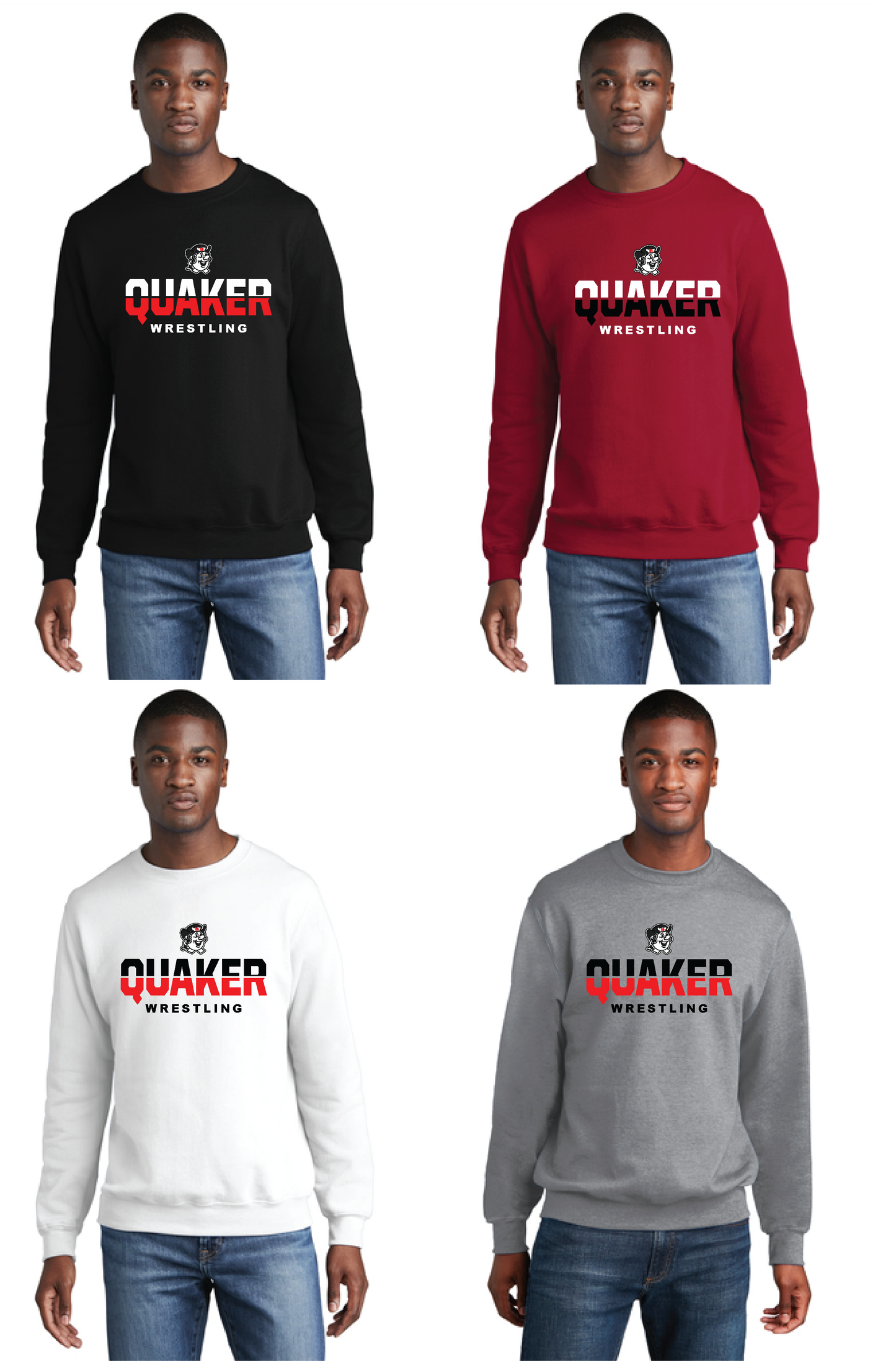 SALEM QUAKERS WRESTLING PC78 Port & Company® Core Fleece Crewneck Sweatshirt 12