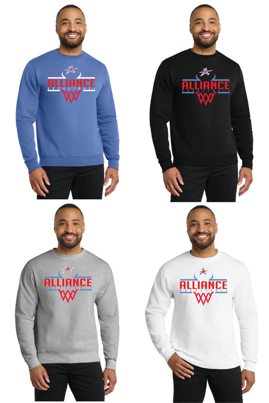 ALLIANCE AVIATORS Basketball PC78 Port & Company® Core Fleece Crewneck Sweatshirt 11