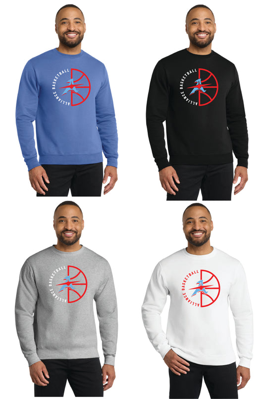 ALLIANCE AVIATORS Basketball PC78 Port & Company® Core Fleece Crewneck Sweatshirt 15