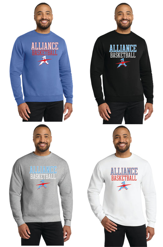 ALLIANCE AVIATORS Basketball PC78 Port & Company® Core Fleece Crewneck Sweatshirt 16