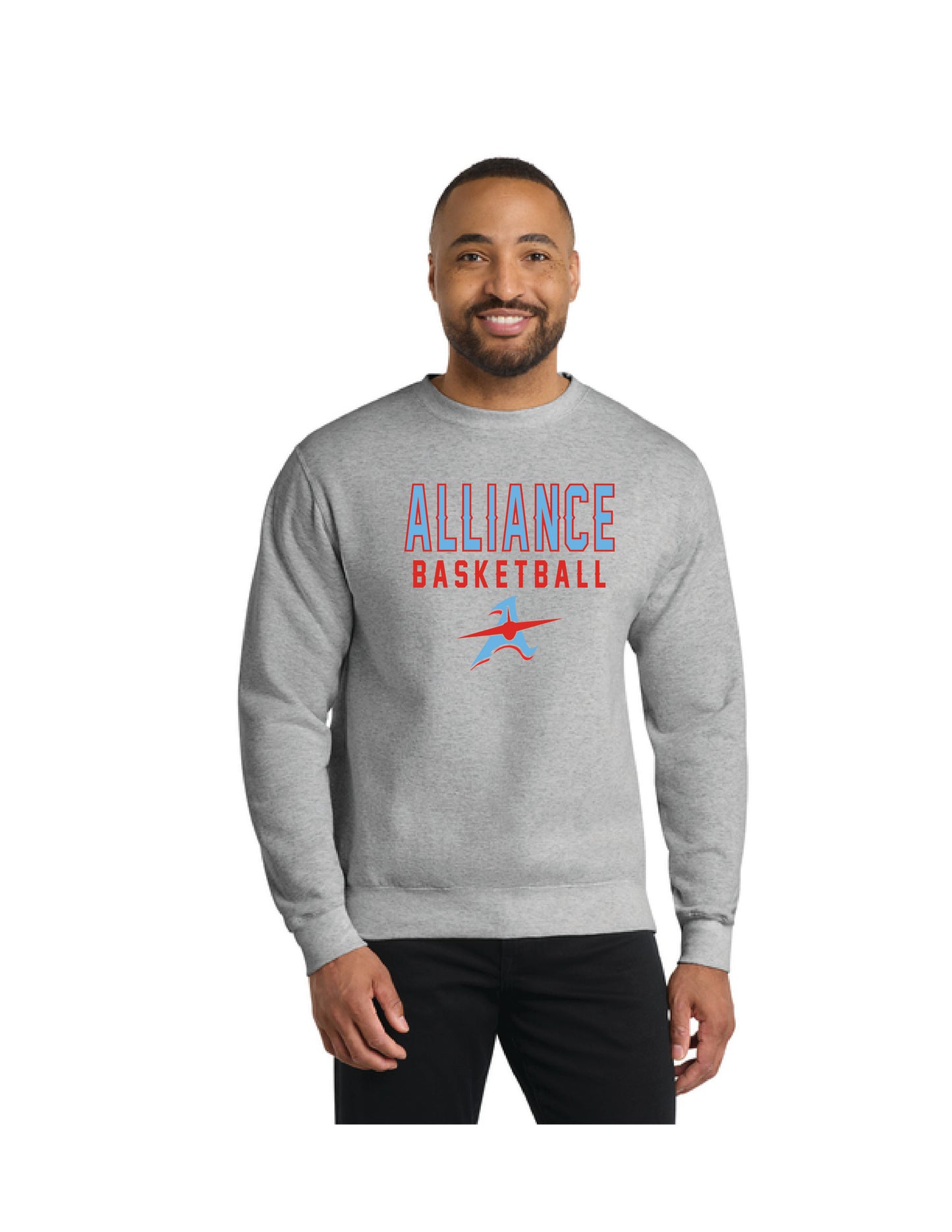ALLIANCE AVIATORS Basketball PC78 Port & Company® Core Fleece Crewneck Sweatshirt 14