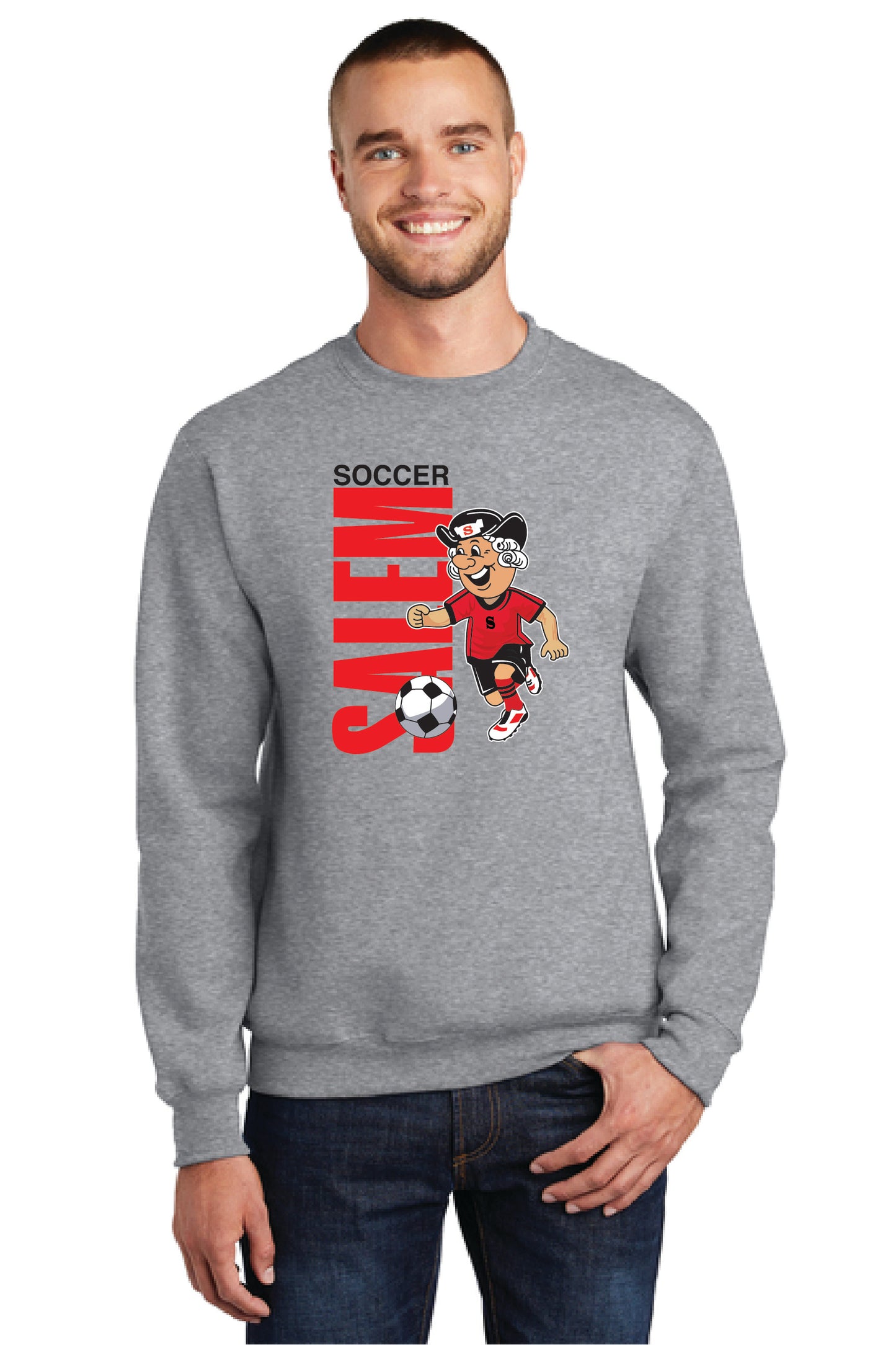 SALEM QUAKERS SOCCER Port & Company® Core Fleece Crewneck Sweatshirt 16
