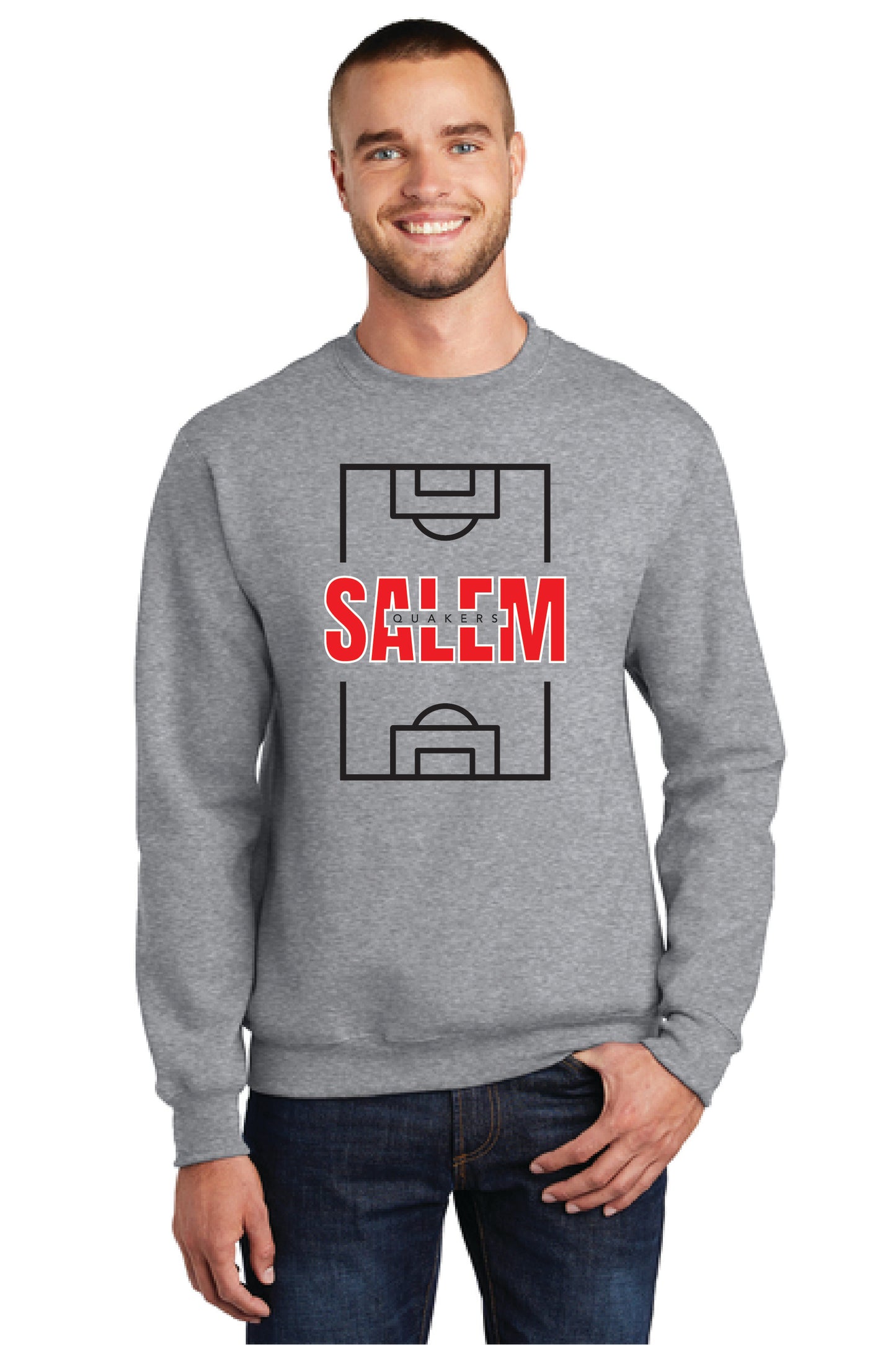 SALEM QUAKERS SOCCER Port & Company® Core Fleece Crewneck Sweatshirt 18