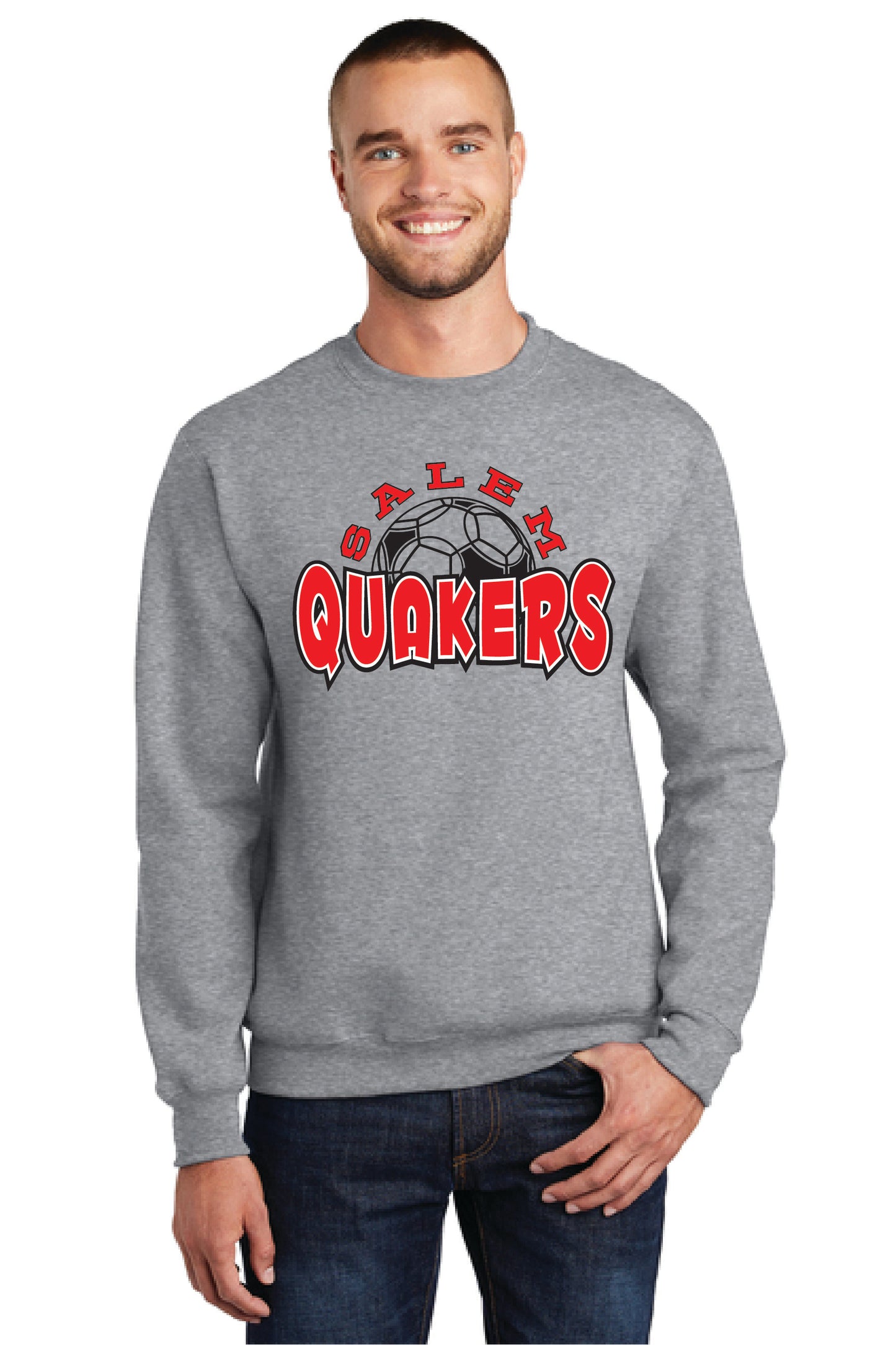 SALEM QUAKERS SOCCER Port & Company® Core Fleece Crewneck Sweatshirt 14