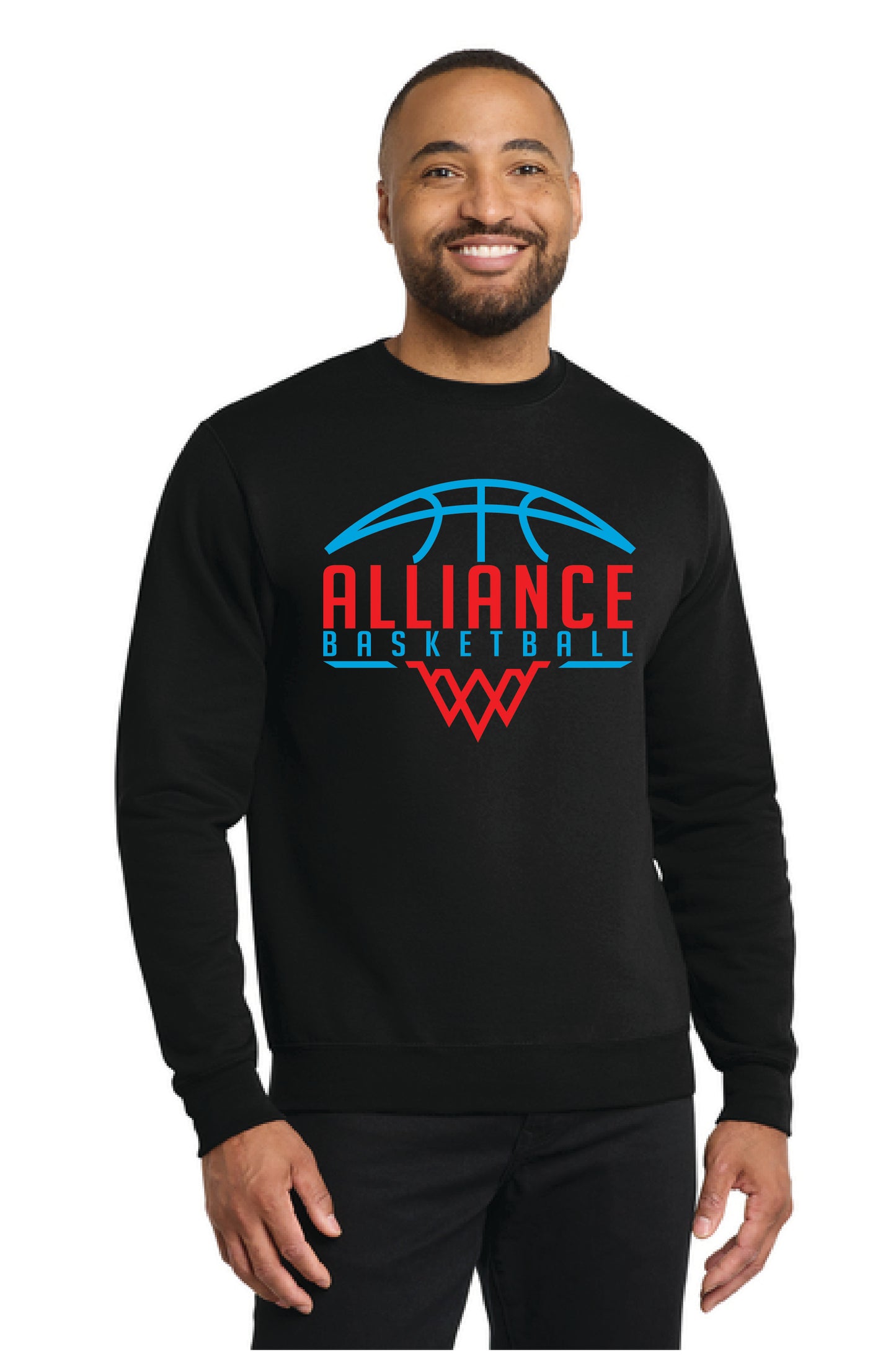 ALLIANCE AVIATORS Basketball PC78 Port & Company® Core Fleece Crewneck Sweatshirt 7