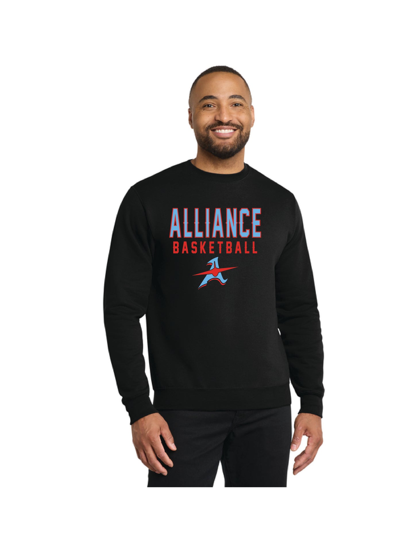 ALLIANCE AVIATORS Basketball PC78 Port & Company® Core Fleece Crewneck Sweatshirt 14