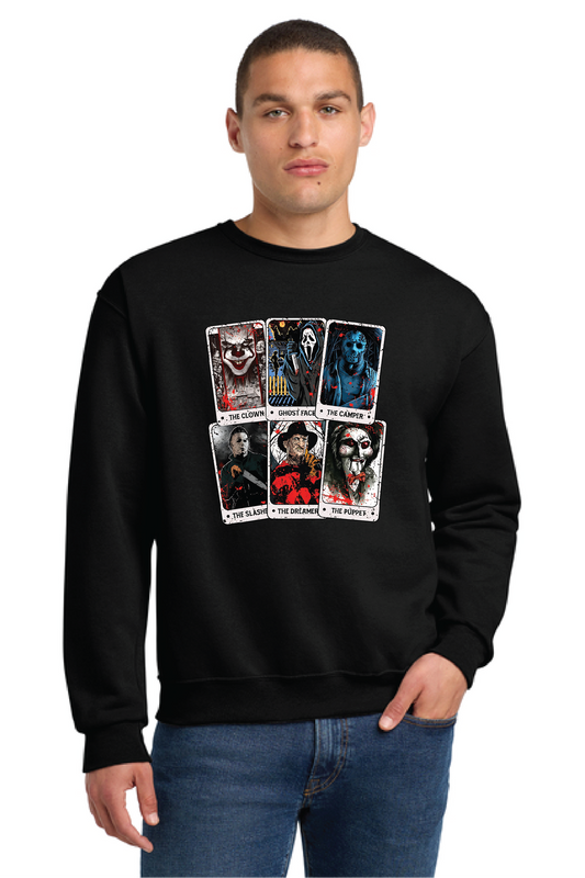 HALLOWEEN HOUSE OF CARDS Port & Company® Core Fleece Crewneck Sweatshirt HW-15