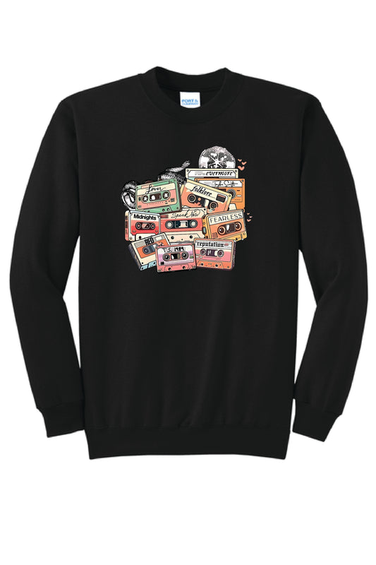 SWIFTY CASSETTE PC78 Port & Company® Core Fleece Crewneck Sweatshirt KK-11