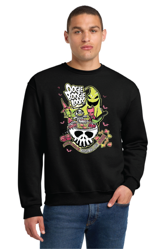 HALLOWEEN BOOGIE BITES Port & Company® Core Fleece Crewneck Sweatshirt HW-8