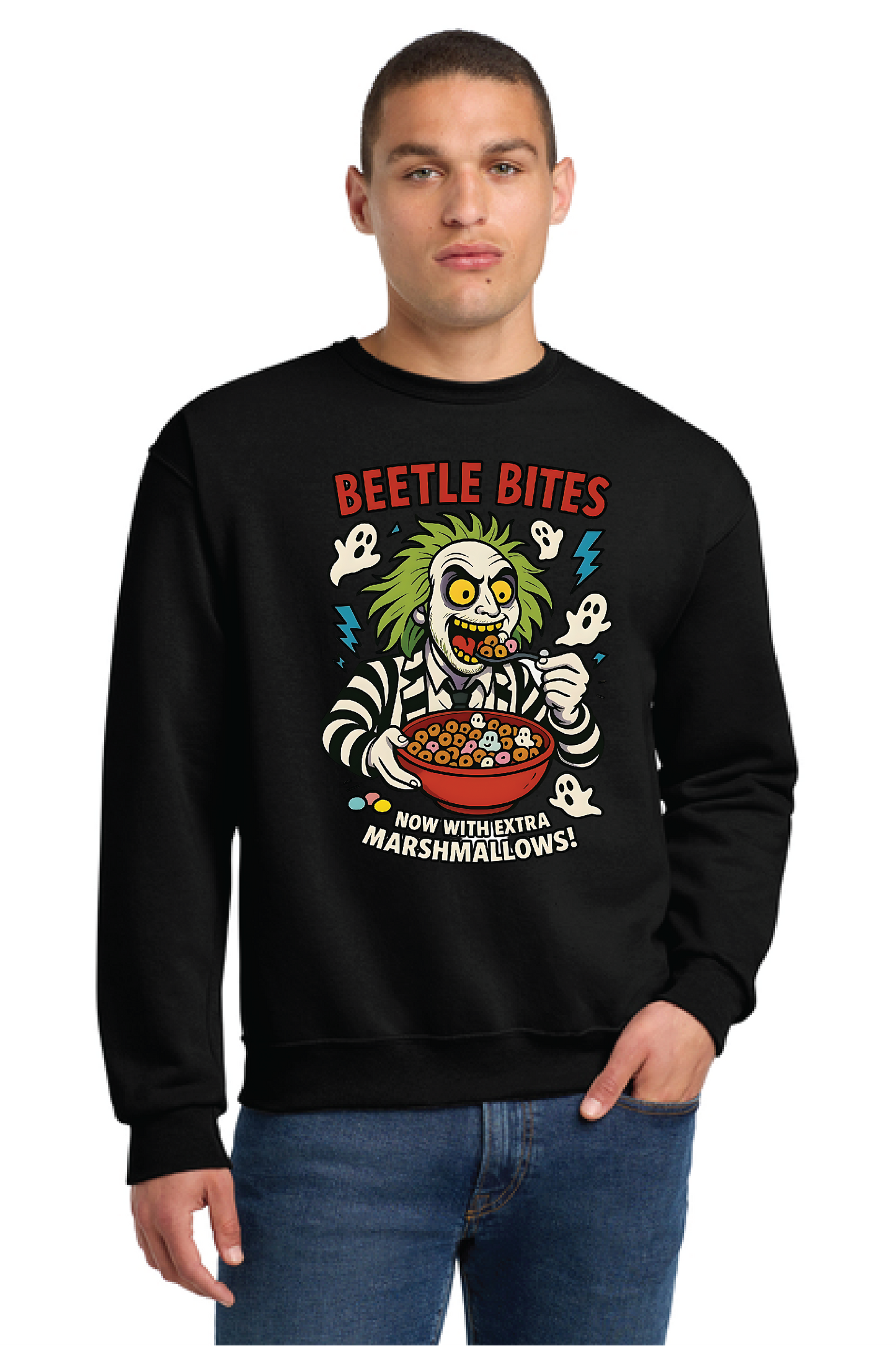 HALLOWEEN BEETLE BITES Port & Company® Core Fleece Crewneck Sweatshirt HW-6
