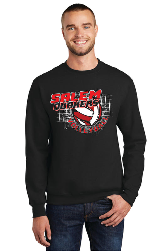 SALEM QUAKERS VOLLEYBALL Port & Company® Core Fleece Crewneck Sweatshirt 7