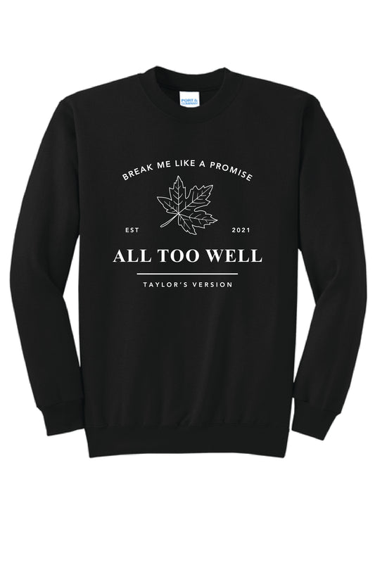 ALL TO WELL TAYLOR PC78 Core Fleece Crewneck Sweatshirt KK-5
