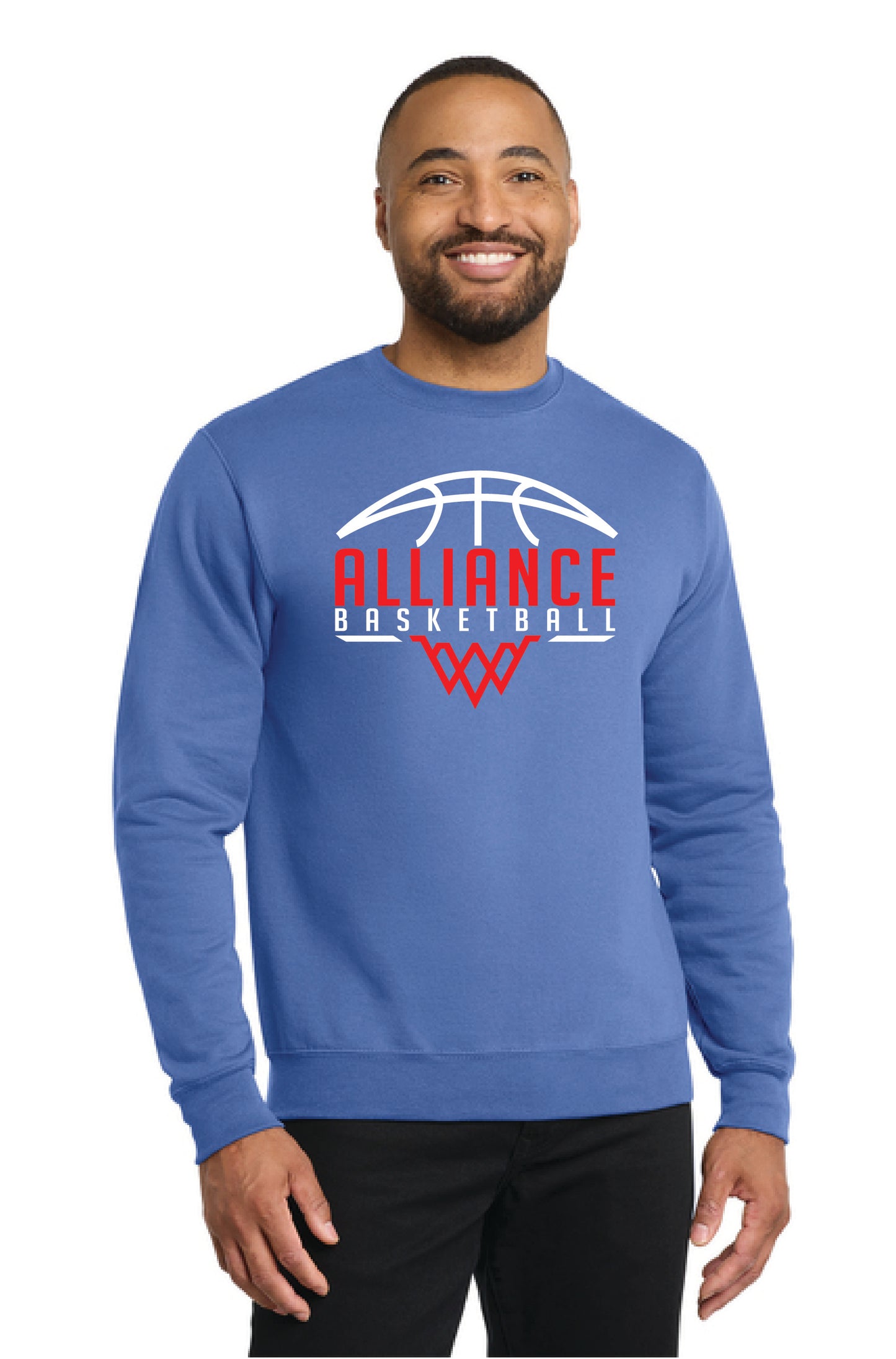 ALLIANCE AVIATORS Basketball PC78 Port & Company® Core Fleece Crewneck Sweatshirt 7