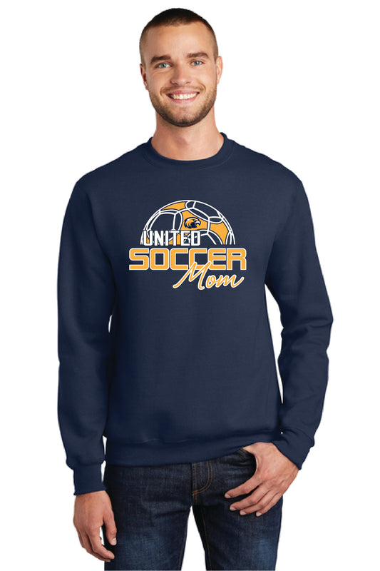 UNITED EAGLES SOCCER MOM Port & Company® Core Fleece Crewneck Sweatshirt 4