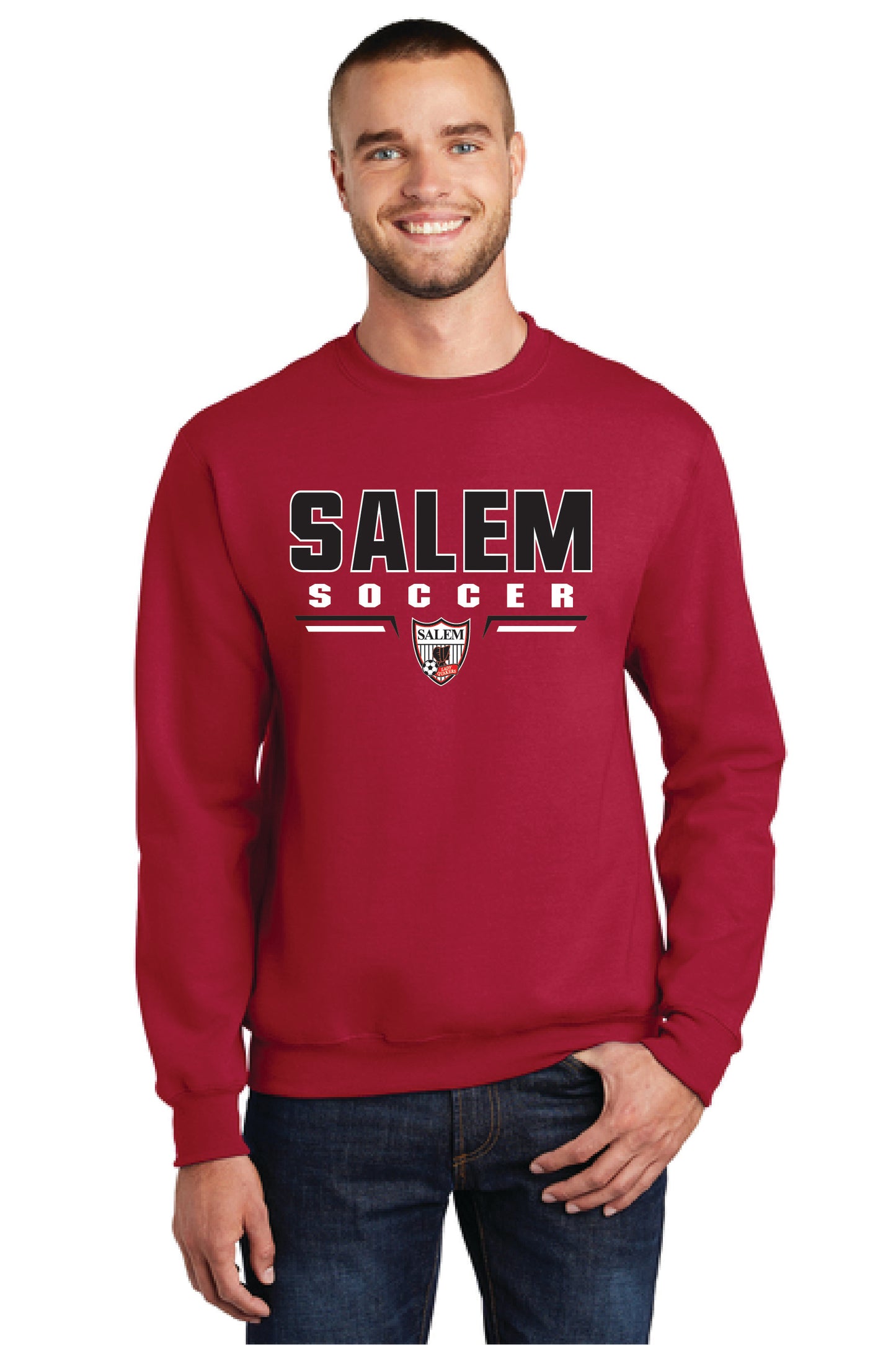SALEM QUAKERS SOCCER Port & Company® Core Fleece Crewneck Sweatshirt 11
