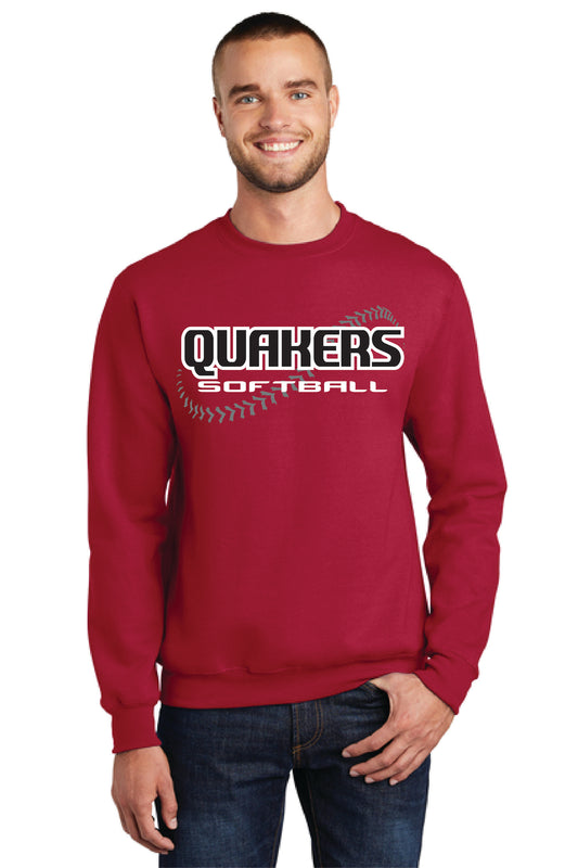 SALEM QUAKERS SOFTBALL Port & Company® Core Fleece Crewneck Sweatshirt 2