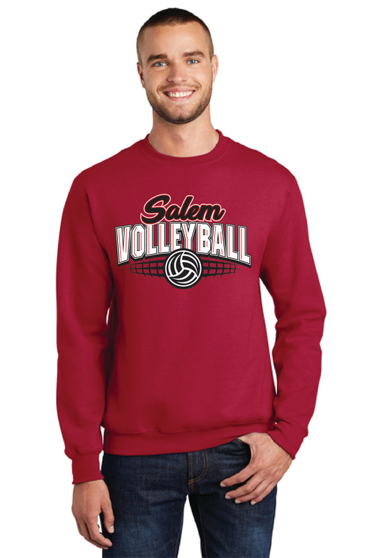 SALEM QUAKERS VOLLEYBALL Port & Company® Core Fleece Crewneck Sweatshirt 5