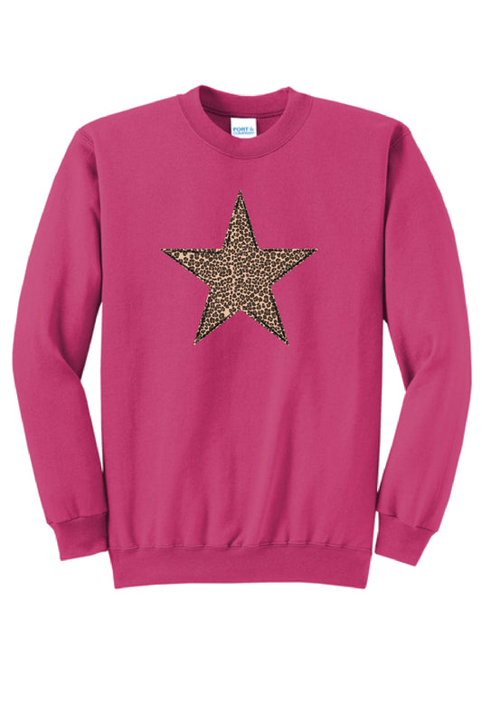STAR LEOPARD PC78 Port & Company® Core Fleece Crewneck Sweatshirt KK-12